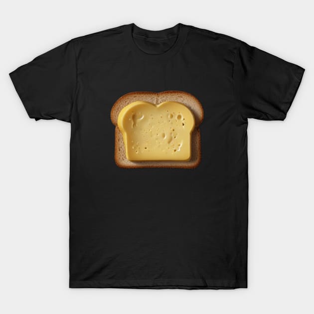 Cheese Vintage Toast Bread Sandwich Vintage Retro Grocery T-Shirt by Flowering Away